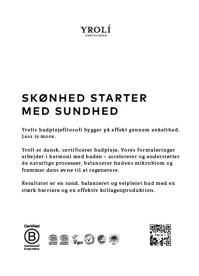 Flyer - 50 ml lotion som gave - Yrolí Skincare
