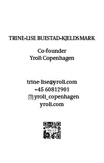 Visitkort Trine-Lise - Yrolí Skincare